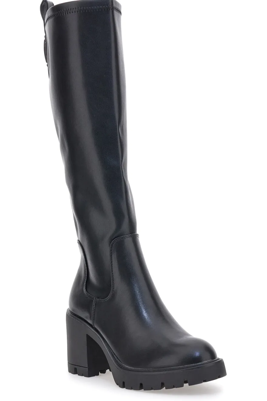 Stivali neri con platform e tacco largo Pittarello Capsule BT24182023B