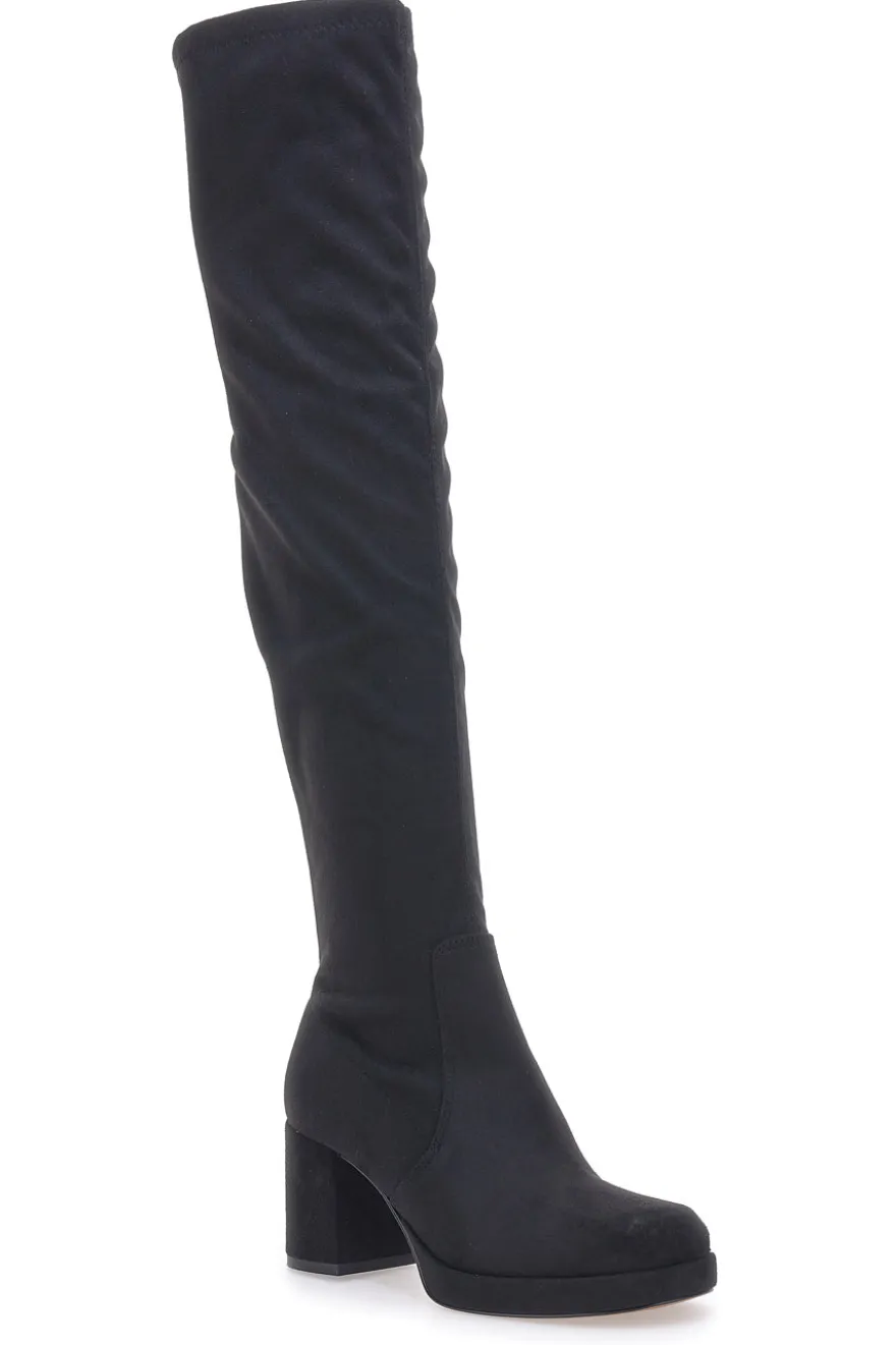 Stivali Neri da Donna spora il ginocchio Con Tacco Pittarello Couture 43105