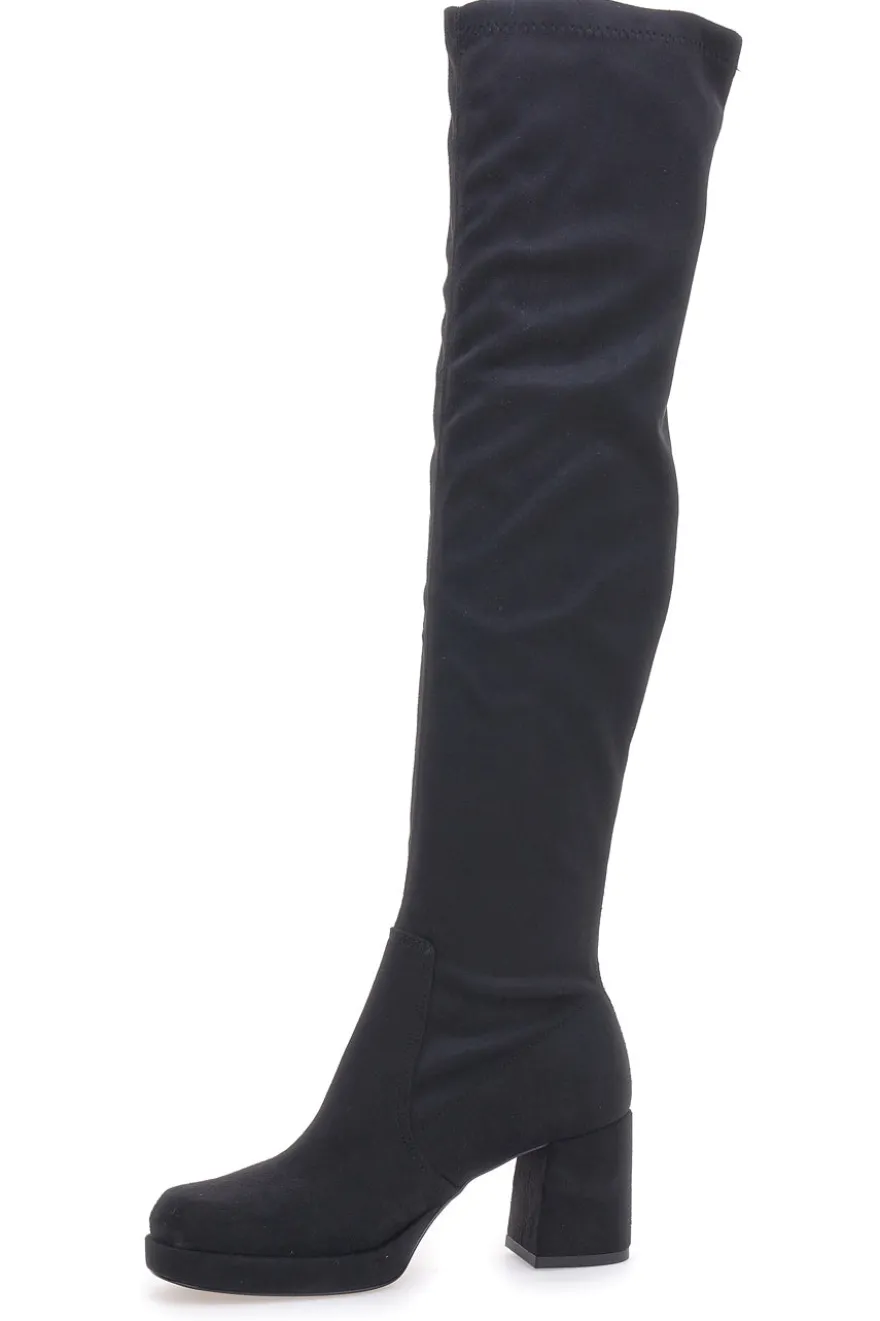 Stivali Neri da Donna spora il ginocchio Con Tacco Pittarello Couture 43105