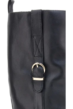 Stivali neri in pelle con fibbia Pittarello class LL2516
