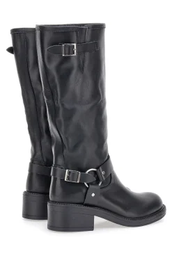 Stivali Neri in Vera Pelle con Fibbia PITTARELLO GLAM 3