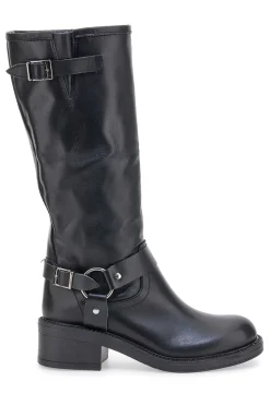 Stivali Neri in Vera Pelle con Fibbia PITTARELLO GLAM 3