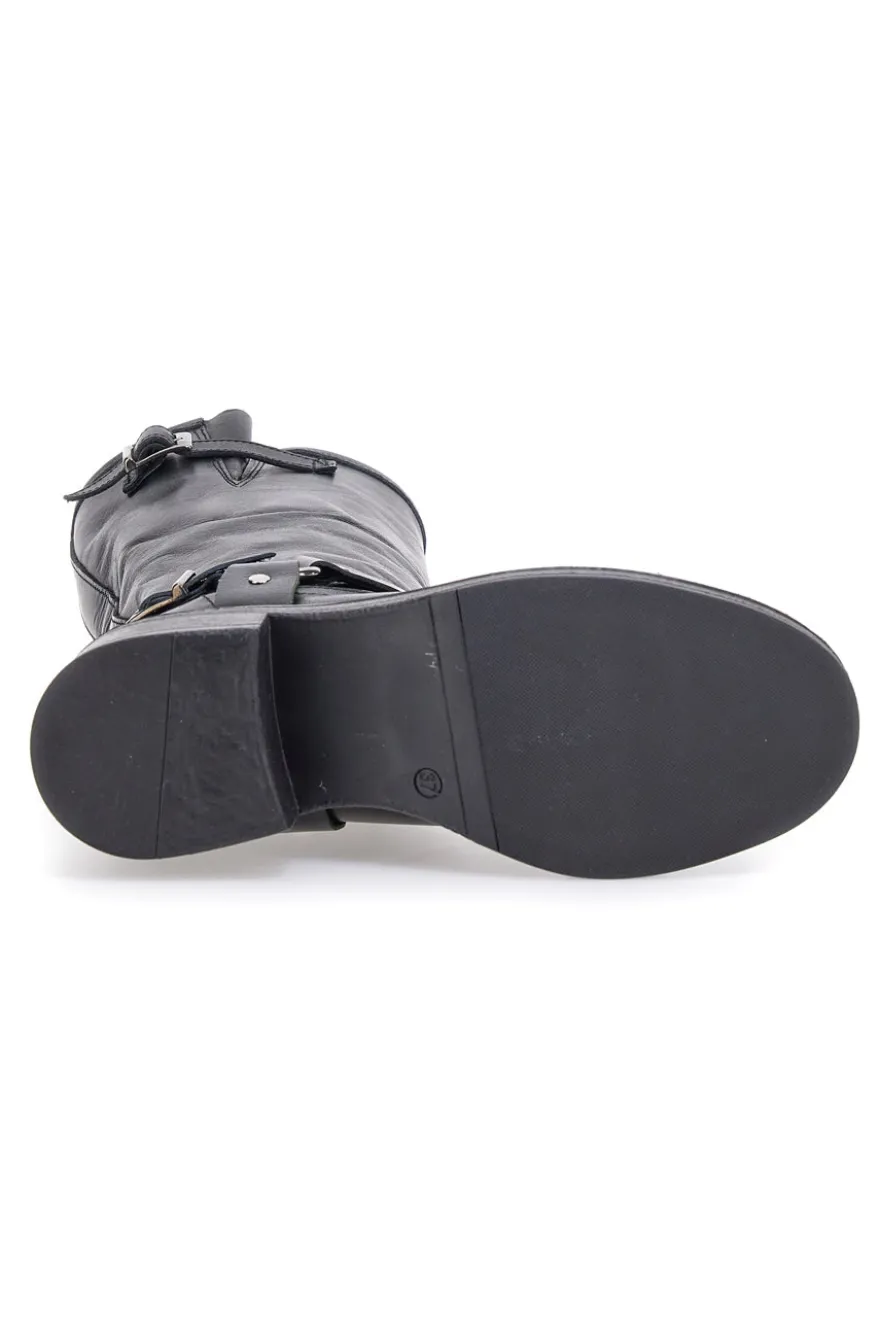 Stivali Neri in Vera Pelle con Fibbia PITTARELLO GLAM 3