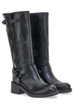 Stivali Neri in Vera Pelle con Fibbia PITTARELLO GLAM 3