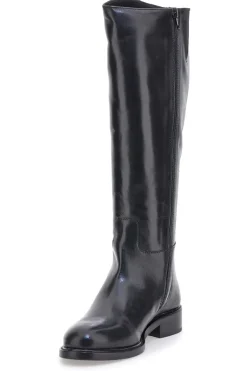 Stivali neri in vera pelle con zip laterale Pittarello Class RF24L447