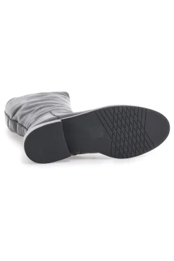 Stivali neri in vera pelle con zip laterale Pittarello Class RF24L447