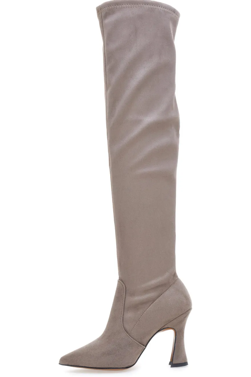 Stivali Overknee Pittarello 706 Fango Scamosciato