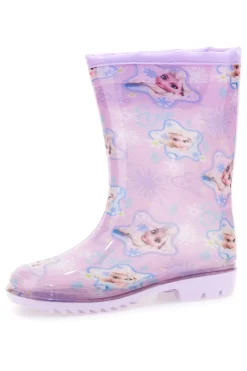 Stivali pioggia lilla con stampa Frozen e coulisse Frozen D4310686S02