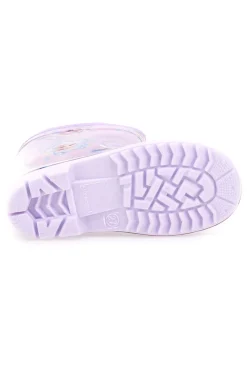 Stivali pioggia lilla con stampa Frozen e coulisse Frozen D4310686S02