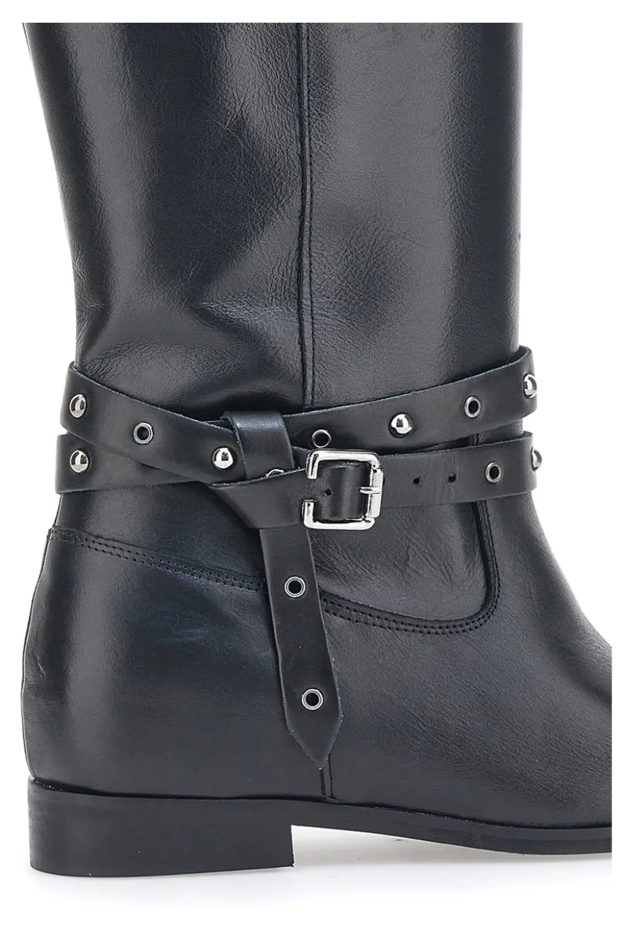Stivali Pittarello Look 89310 Neri Vera Pelle
