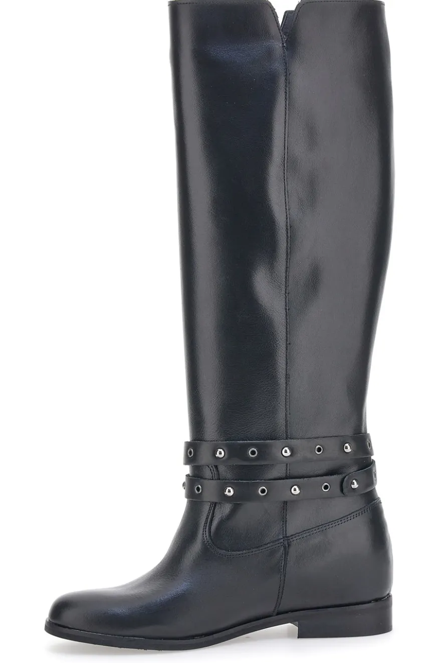 Stivali Pittarello Look 89310 Neri Vera Pelle