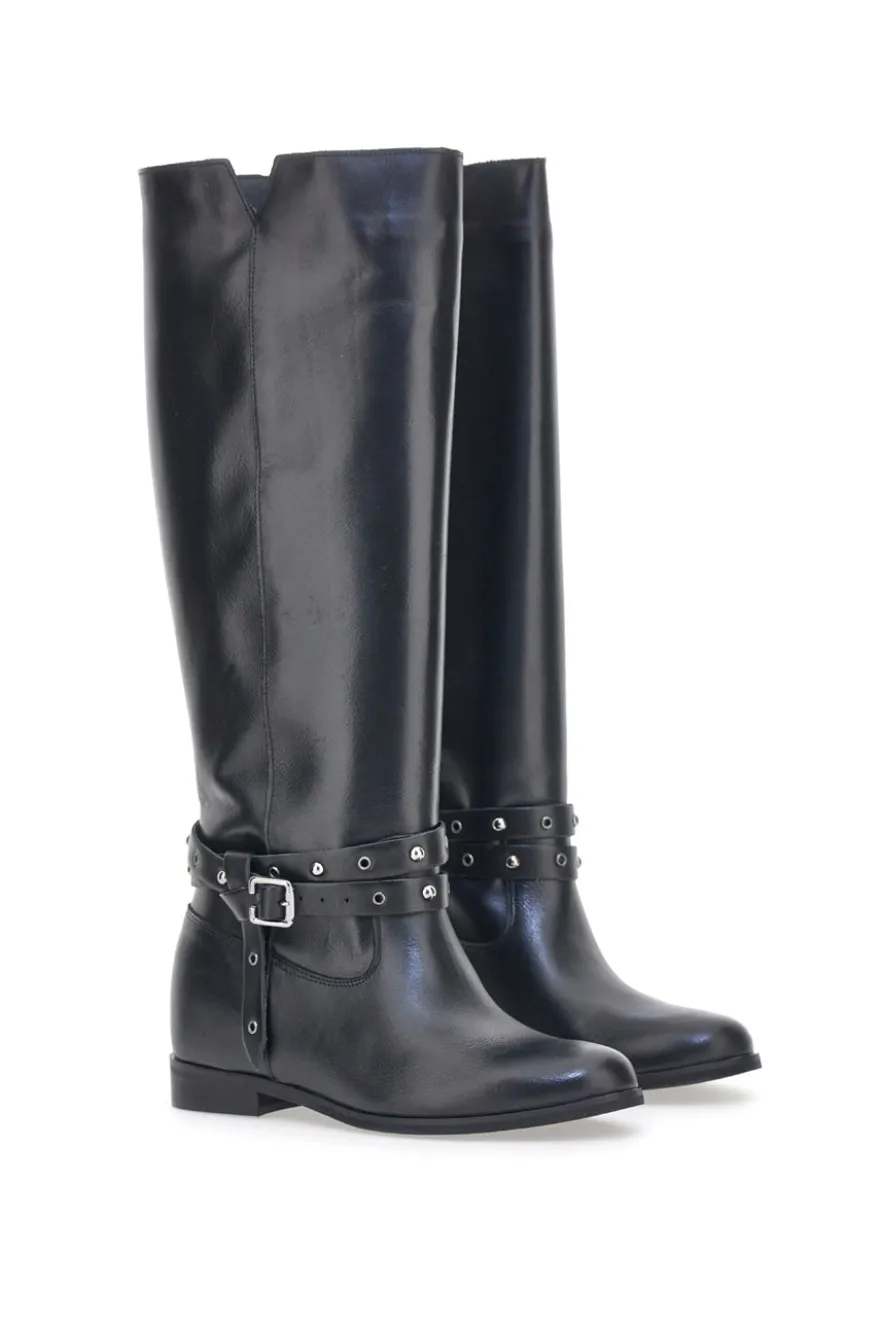 Stivali Pittarello Look 89310 Neri Vera Pelle