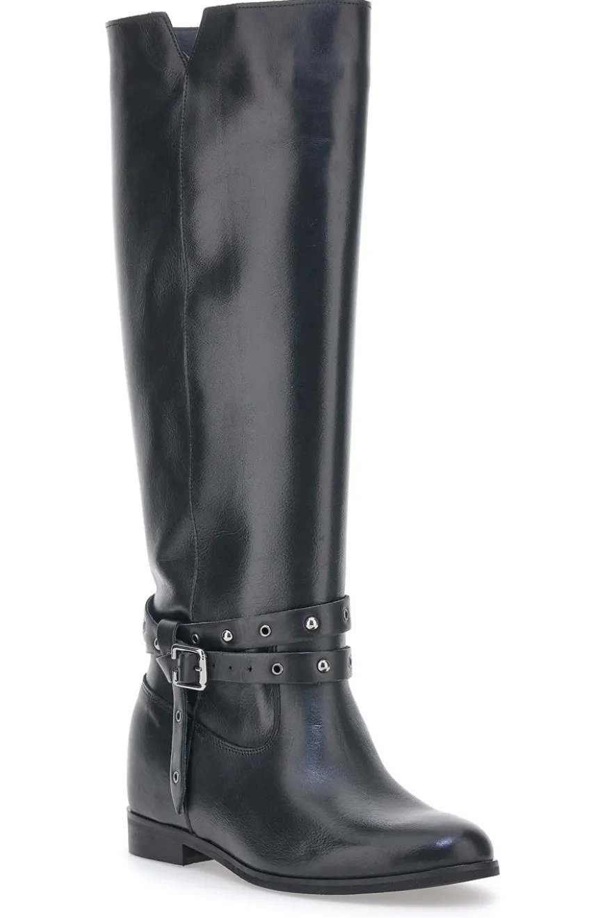 Stivali Pittarello Look 89310 Neri Vera Pelle