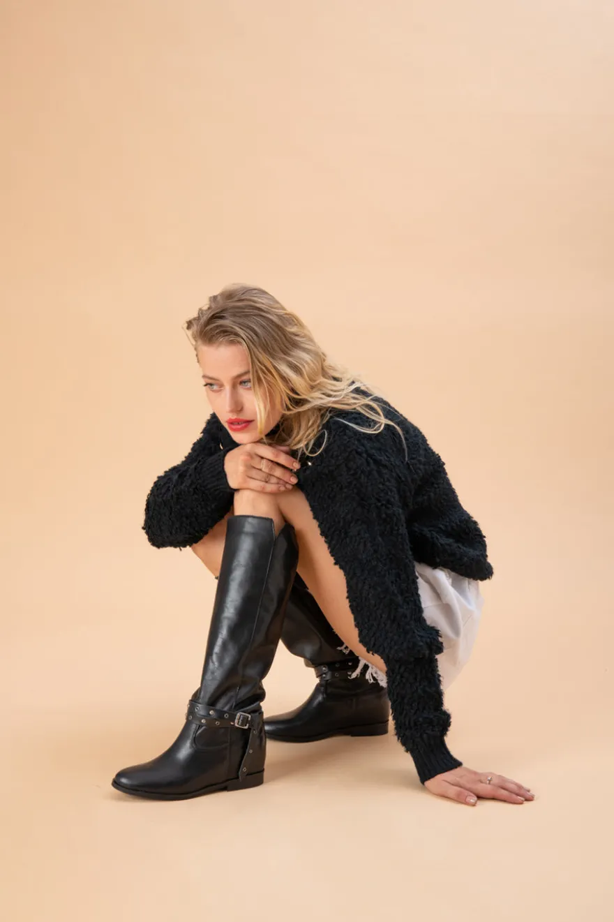 Stivali Pittarello Look 89310 Neri Vera Pelle