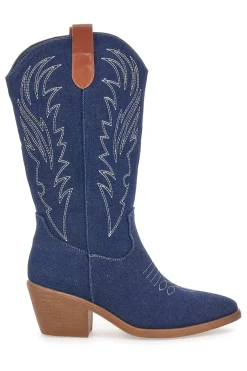 Stivali Texani in Denim Cafè Cost 243