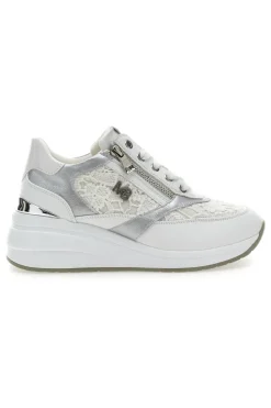 Stringate Bianche con Platform e Decorazioni Ricamate MARIELLA BURANI 51051