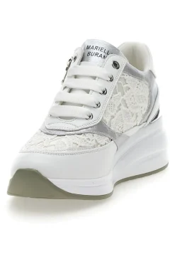 Stringate Bianche con Platform e Decorazioni Ricamate MARIELLA BURANI 51051