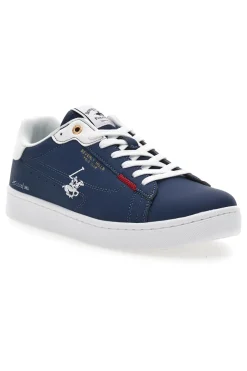 Stringate Blu con Loghi a Contrasto Bianchi BEVERLY HILLS POLO CLUB BHM514010