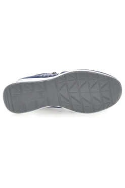 Stringate Blu con Platform e Tomaia Decorata INBLU 433 IN