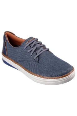 Stringate Blu Con Suola Bianca SKECHERS HYLAND RATNER