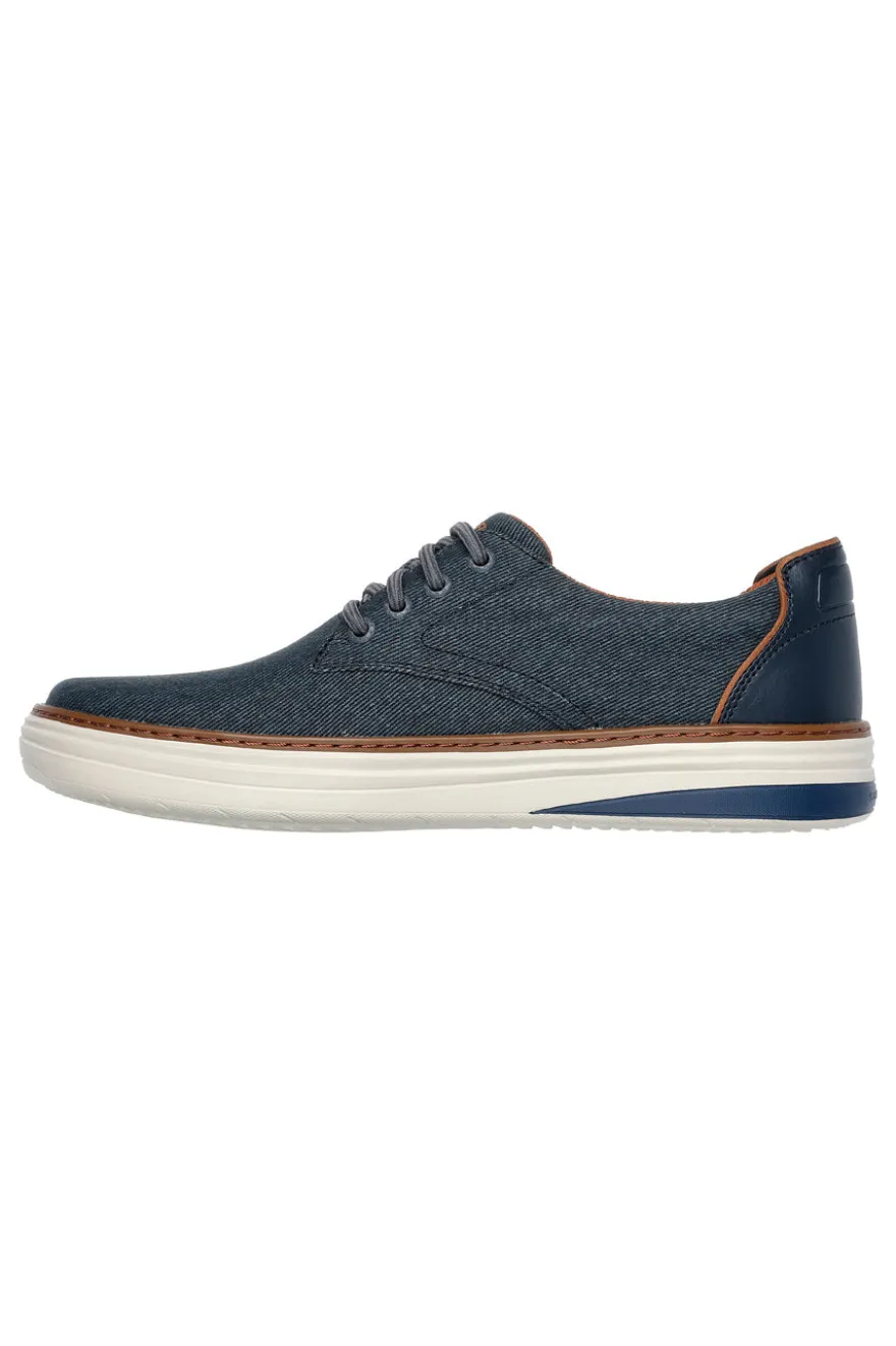 Stringate Blu Con Suola Bianca SKECHERS HYLAND RATNER