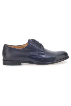 Stringate Blu In Vera Pelle Made in Italy Pittarello Plus PT911