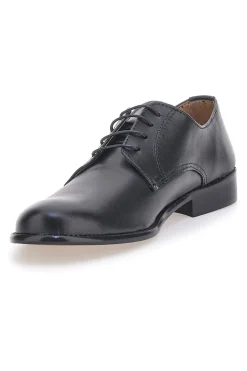 Stringate Classiche Nere con Tomaia in Pelle Made in Italy PITTARELLO 402
