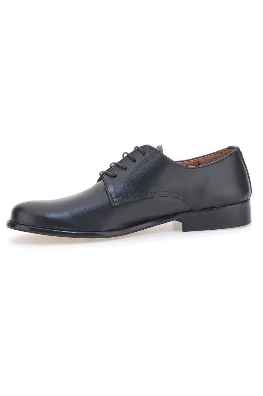 Stringate Classiche Nere con Tomaia in Pelle Made in Italy PITTARELLO 402