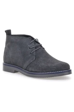 Stringate Grigie in Vera Pelle Scamosciata Max Dillan 2812