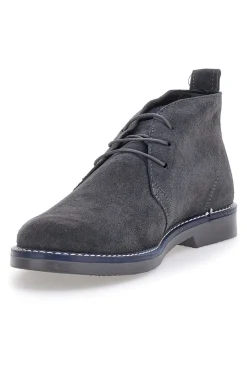 Stringate Grigie in Vera Pelle Scamosciata Max Dillan 2812