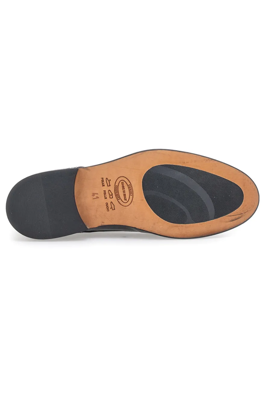Stringate in Vera Pelle Pittarello 7755 Nere
