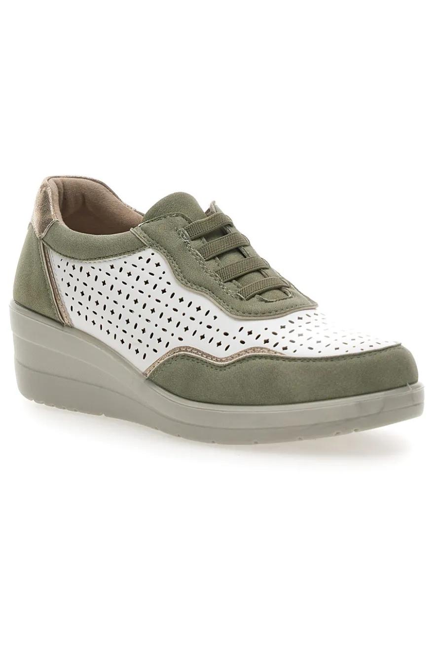 Stringate Marroni con Platform e Lacci Elastici PRIMA RIGA MDSS25T13