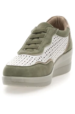 Stringate Marroni con Platform e Lacci Elastici PRIMA RIGA MDSS25T13