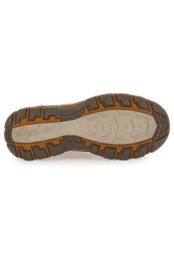 Stringate marroni con tomaia in pelle SKECHERS KNOWLSON RAMHURST