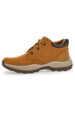 Stringate marroni con tomaia in pelle SKECHERS KNOWLSON RAMHURST