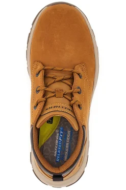 Stringate marroni con tomaia in pelle SKECHERS KNOWLSON RAMHURST