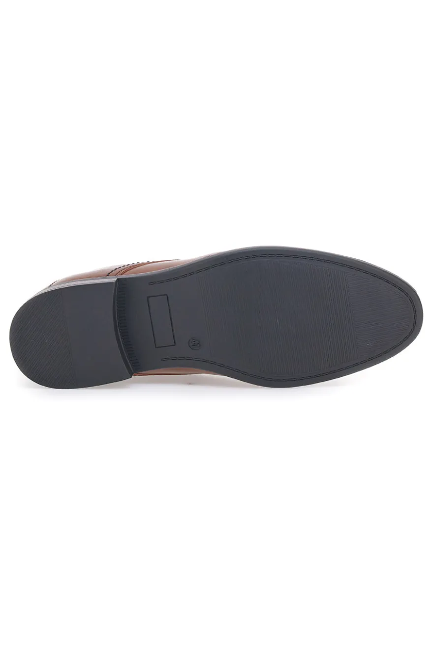 Stringate Marroni con Tomaia Liscia LONGFORD 6Y976715