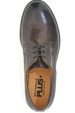 Stringate Marroni In Vera Pelle Made in Italy Pittarello Plus PT911