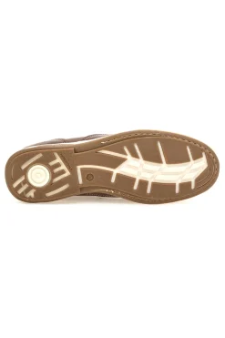 Stringate marroni in vera pelle con cuciture a vista Jerpoint 620