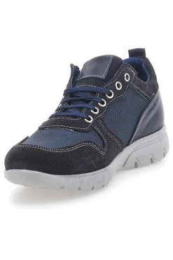 Stringate Navy con Tomaia in Pelle e Mesh JERPOINT 99