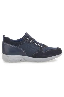 Stringate Navy con Tomaia in Pelle e Mesh JERPOINT 99
