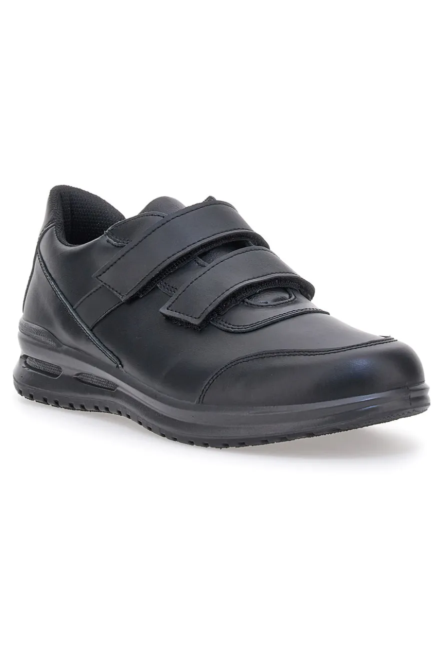 Stringate nere con strappi in velcro Made in Italy MARCO BRANDI 308