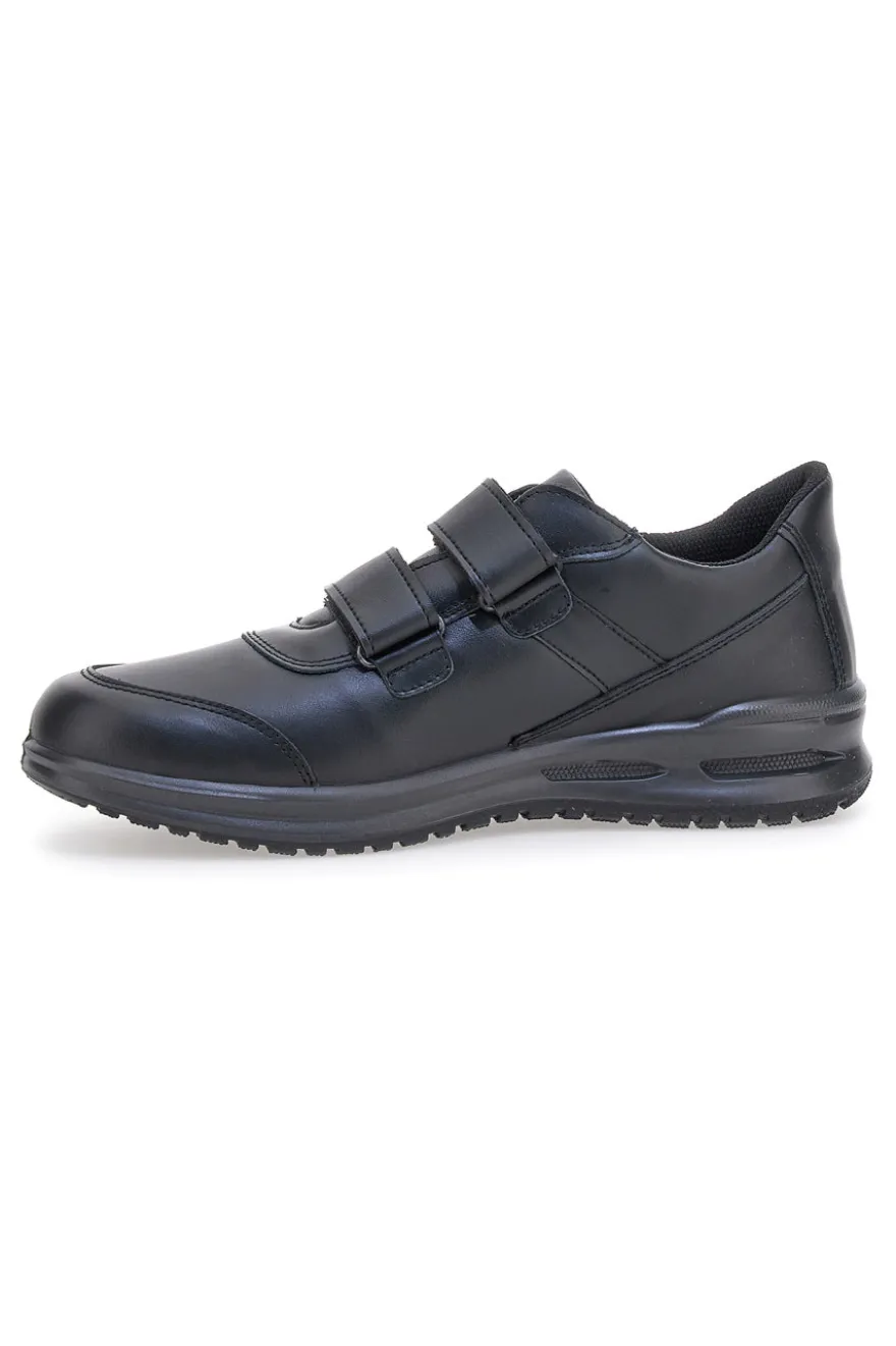 Stringate nere con strappi in velcro Made in Italy MARCO BRANDI 308