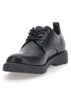 Stringate nere in pelle con suola robusta Me & Me 3001