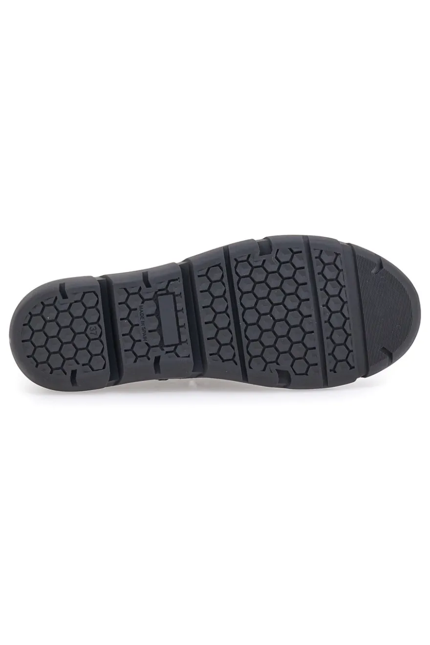 Stringate nere in vera pelle con cerniera Pittarello Tierra 24757