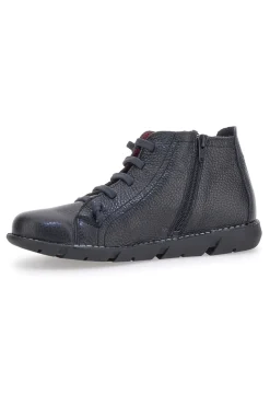 Stringate nere in vera pelle con cerniera Pittarello Tierra 24757