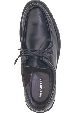 Stringate Nere in Vera Pelle Pittarello 1505