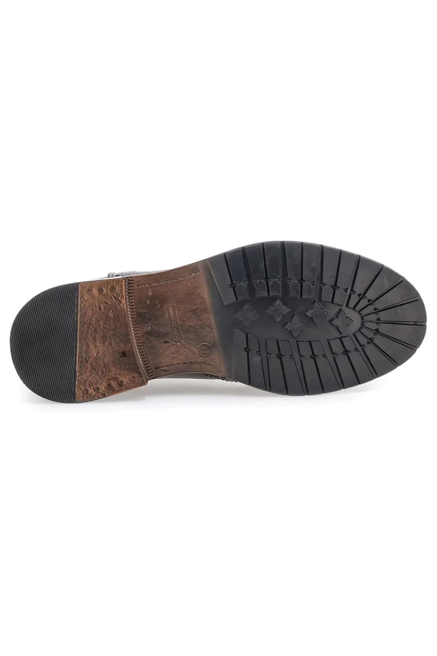 Stringate nere in vera pelle con lavorazione brogue Pittarello Plus 1268