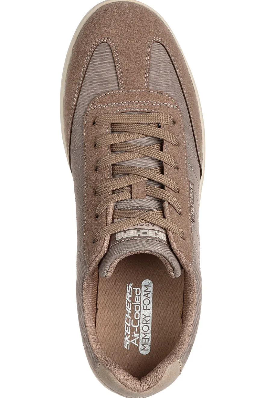 Stringate Taupe con Soletta in Memory Foam SKECHERS PLACER VINSON