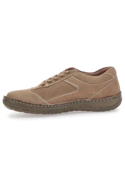 Stringate Taupe In Pelle Nabuk Cucite a Mano JOHES LAND 2725